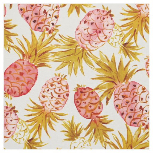$P JUICE Pink Pineapples Fabric