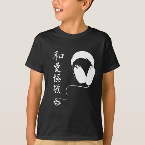 PLUR Kanji Headphones T_Shirt