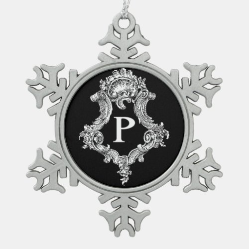 P Monogram Initial Ornament