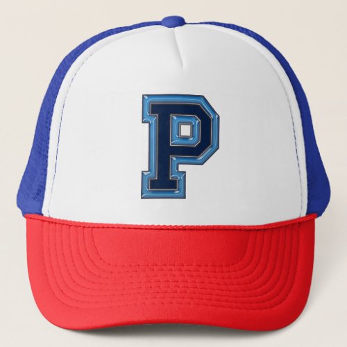 P Monogrammed Trucker Hat