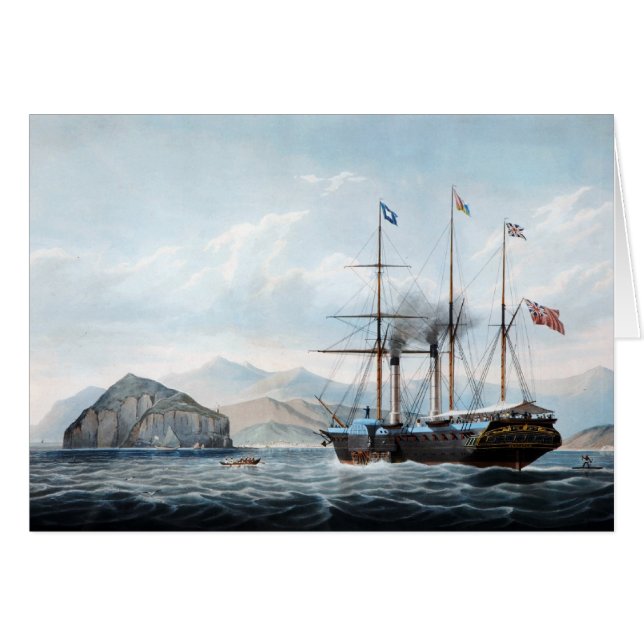 P&O steamship Bentinck 1844 Cards (Front Horizontal)