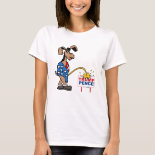 P ON TRUMP PENCE - Democrat - - Anti-Trump Design  T-Shirt