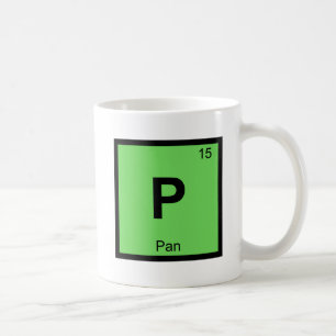 P - Pan God Chemistry Periodic Table Symbol Coffee Mug