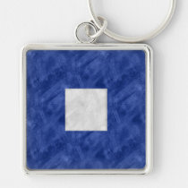 P Papa Watercolor Nautical Signal Maritime Flag Keychain