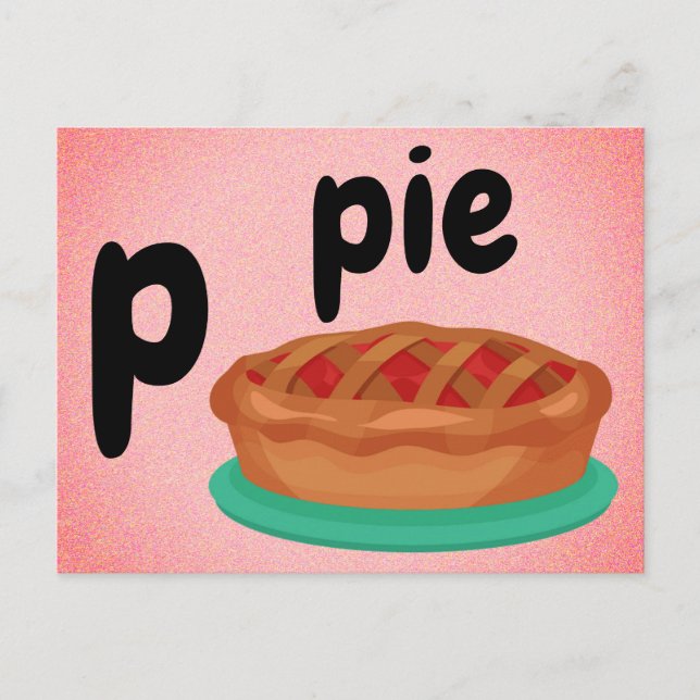 p - pie flash card (Front)