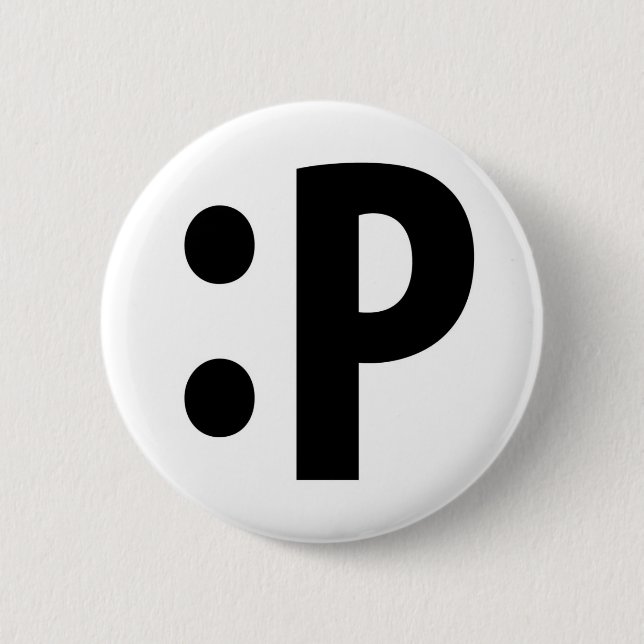 :P PINBACK BUTTON (Front)