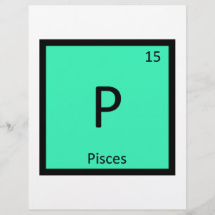 P - Pisces Zodiac Sign Chemistry Periodic Table