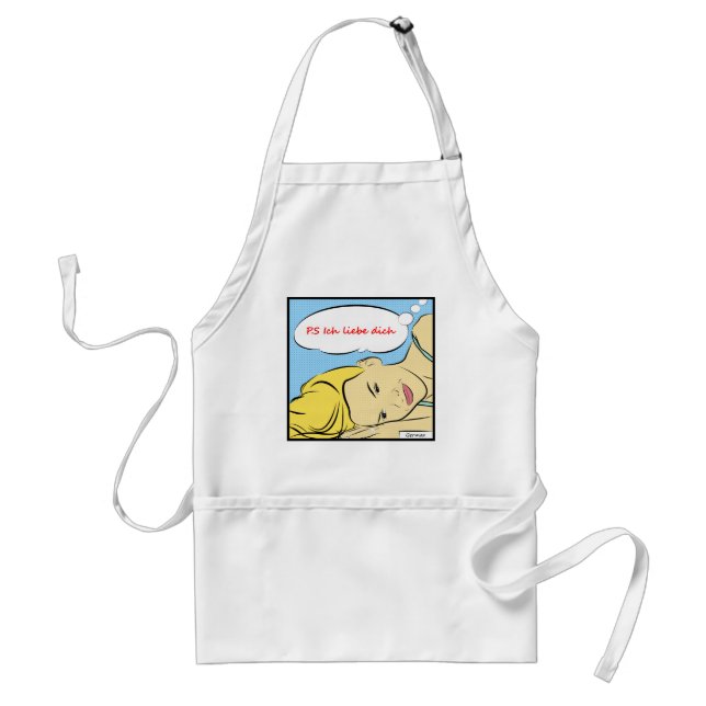 P.S Ich liebe dich Adult Apron (Front)