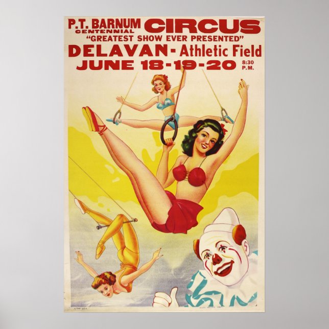 P.T. Barnum Centennial Circus Poster (Front)