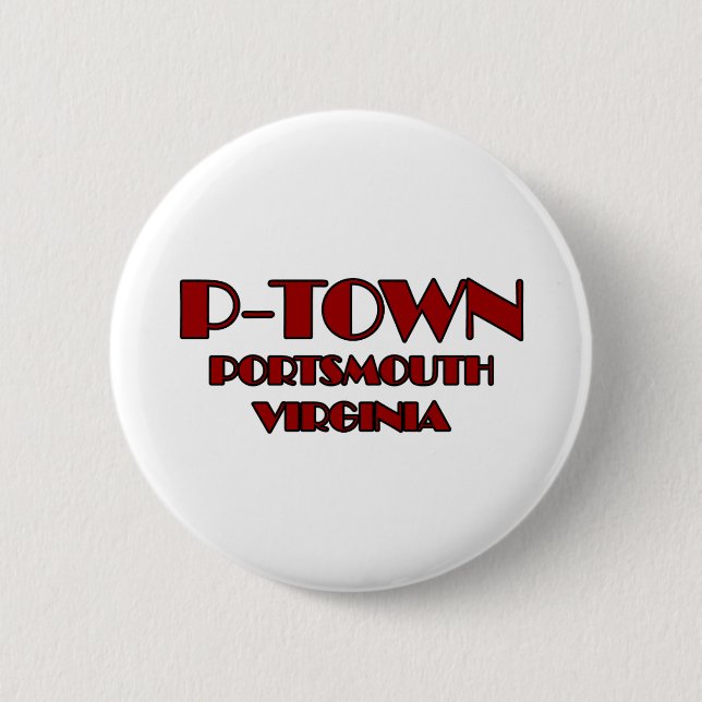 P-Town Portsmouth Virginia Logo Button (Front)