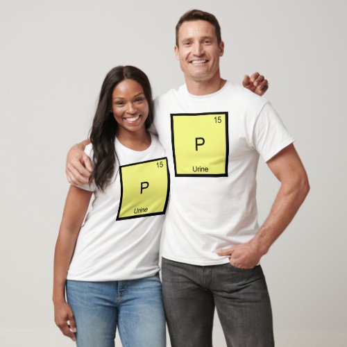 P _ Urine Chemistry Element Symbol Funny Periodic T_Shirt