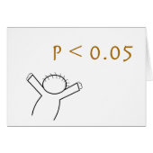 P-value card for statisticians (Front Horizontal)