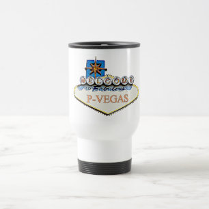 P-Vegas Sign Platteville Wisconsin Mug