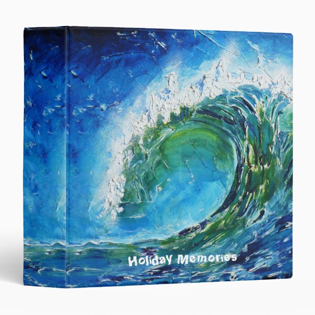 © P Wherrell Fine art oil painting wave ocean sea Binder (Front/Spine)
