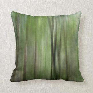 © P Wherrell Woodland blur fine art photo trees Throw Pillow