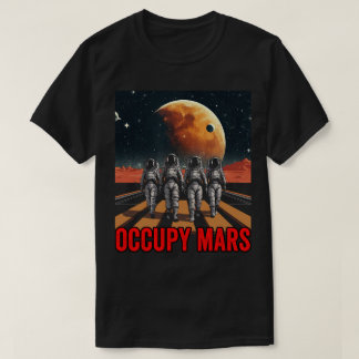 PA58 Astronauts Walking on Mars Colonizing Mars T-Shirt