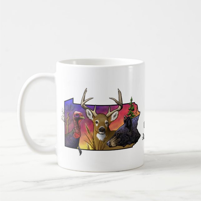PA Big Game Animals Coffee Mug (Left)
