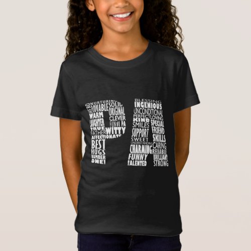 Pa Dad Grandpa Word Cloud Fathers Day Gift T_Shirt