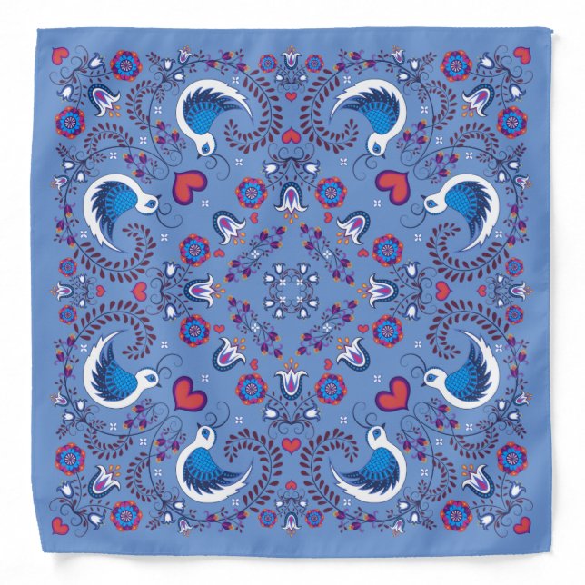 PA Dutch Folk Art Bandana (Front)