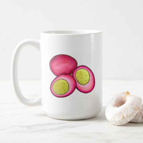 PA Dutch Food Pickled Hard Boiled Red Beet Eggs Coffee Mug