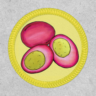 PA Dutch Food Pickled Hard Boiled Red Beet Eggs Patch