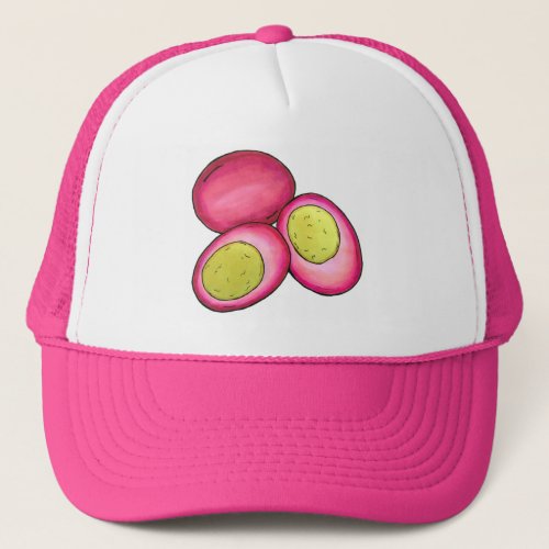 PA Dutch Food Pickled Hard Boiled Red Beet Eggs Trucker Hat