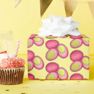 PA Dutch Food Pickled Hard Boiled Red Beet Eggs Wrapping Paper