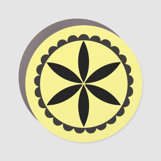 PA Dutch Rosette Car Magnet (Front)