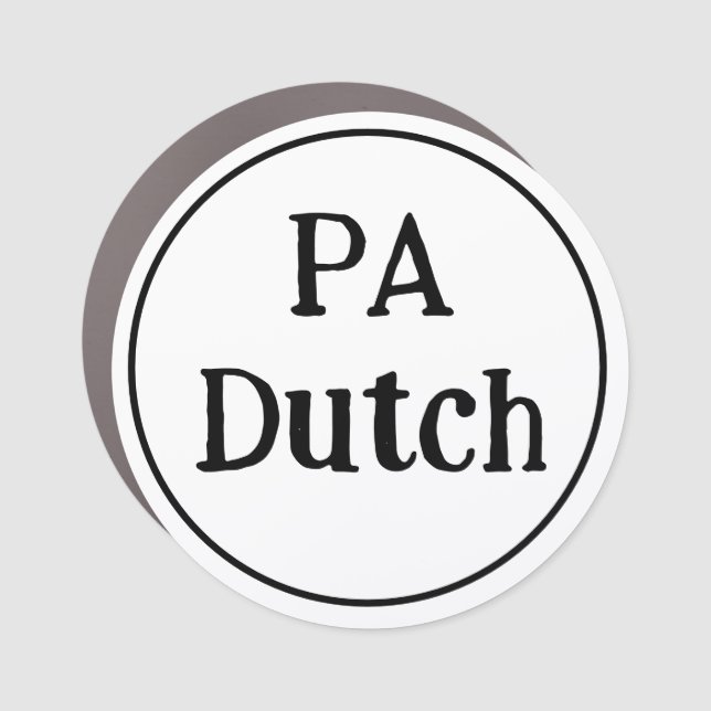 PA Dutch Round Magnet (Front)