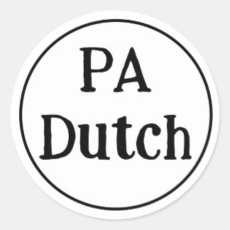 PA Dutch Round Sticker