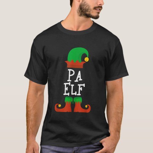 Pa Elf Christmas Matching Family Funny Pajama Pj X T_Shirt