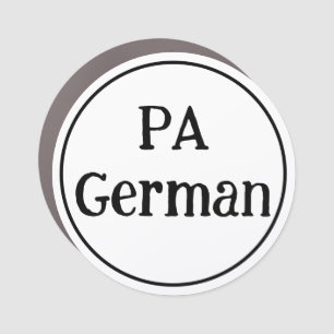 PA German Round Magnet