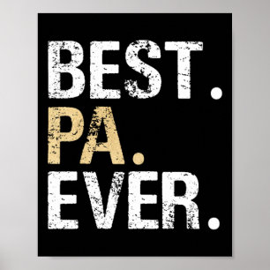 Pa Gift From Granddaughter Grandson Best Pa Poster