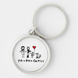 Pa + Pa = Family Keychain