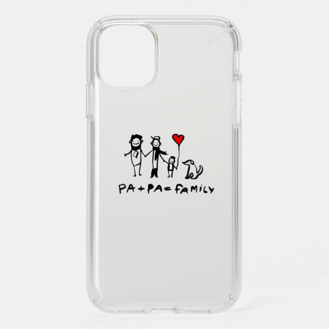 Pa + Pa = Family Speck iPhone 11 Case (Front)