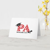 PA Physician Assistant Graduation Card (Yellow Flower)
