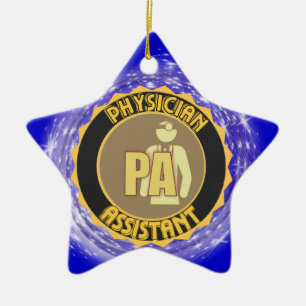 PA PHYSICIAN ASSISTANT LOGO CERAMIC ORNAMENT
