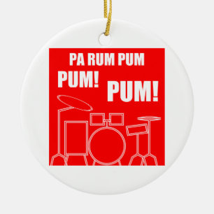 Pa Rum Pum Pum Pum Ceramic Ornament