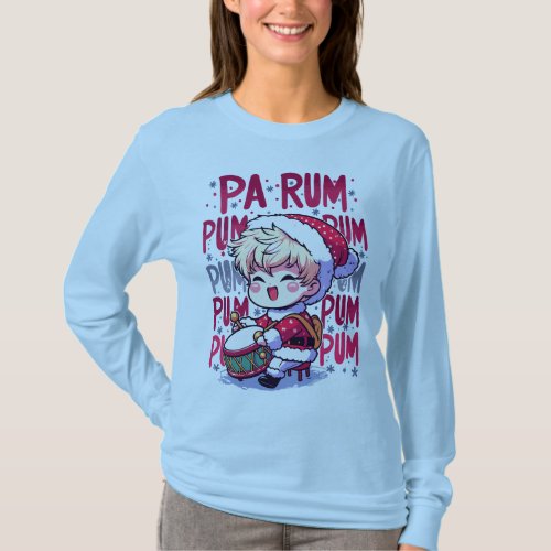 Pa Rum Pum Pum Pum Little Drummer Boy Funny Xmas  T_Shirt