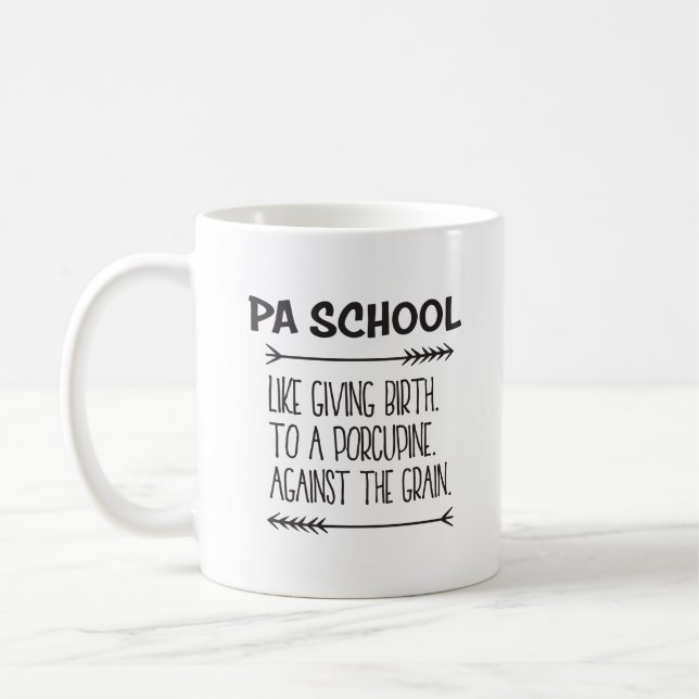 PA School Physician Assistant Student Funny Coffee Mug (Left)