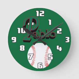 Pablo Baseball Clock