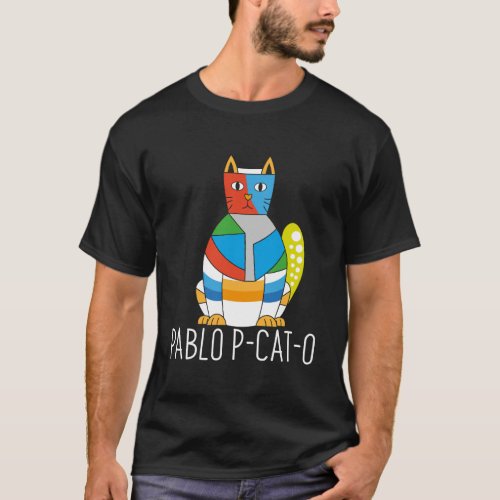 Pablo P_Cat_O Famous Artist Picatsso _ Art Teacher T_Shirt