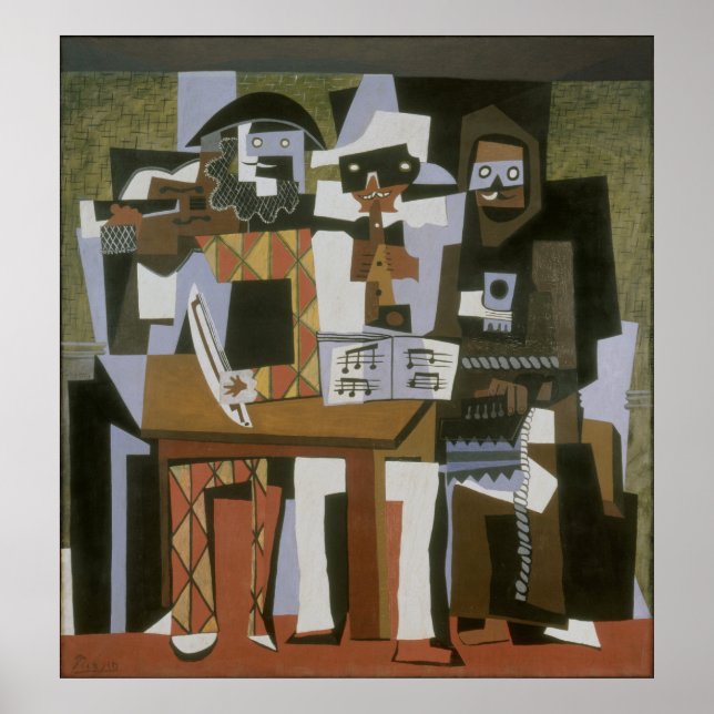 Pablo Picasso – The Three Musicians Poster (Front)