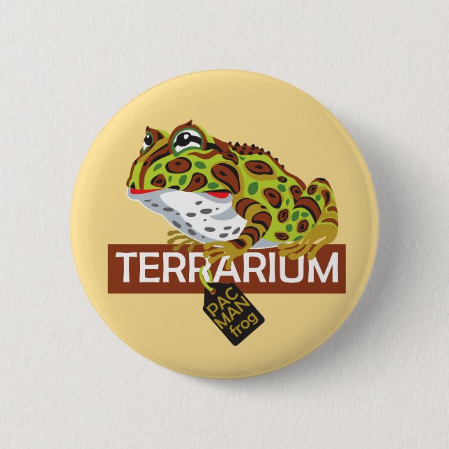 pac-man horned frog button (Front)