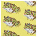 pac-man horned frog fabric