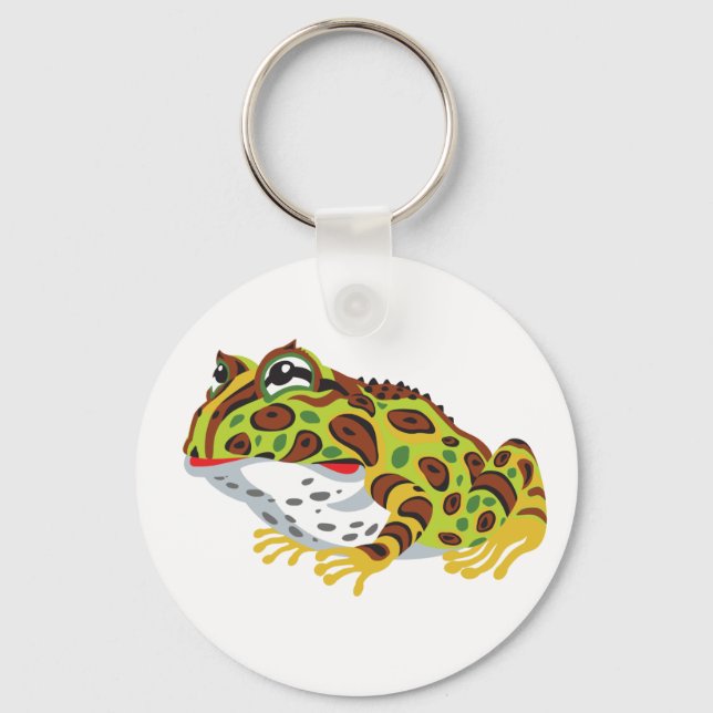 pac-man horned frog keychain (Front)