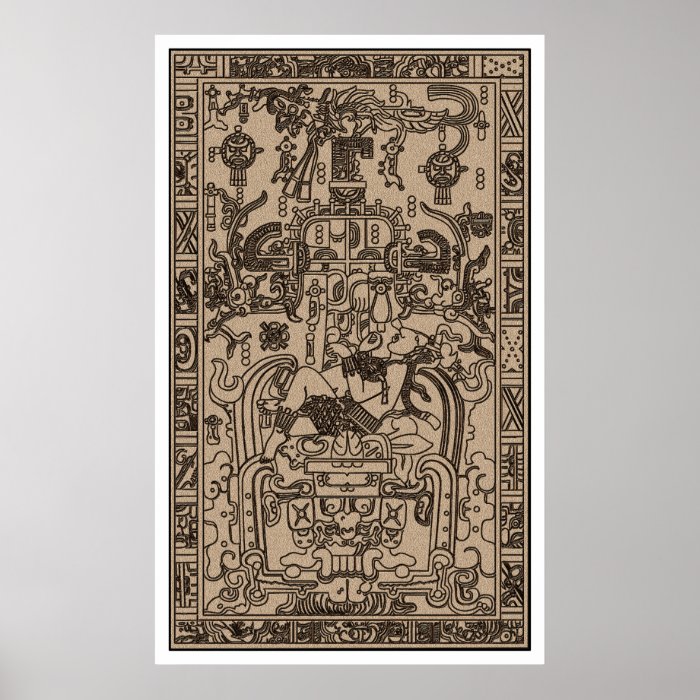 Pacal's Sarcophagus    Ancient Mayan Spaceship Posters