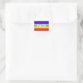 PACE Peace Flag Rainbow Classic Round Sticker (Bag)