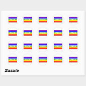 PACE Peace Flag Rainbow Classic Round Sticker (Sheet)