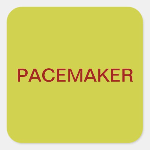 Pacemaker Medical Chart Labels